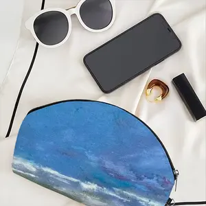 Happens By The Sea Curved Makeup Bag