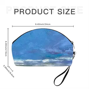 Happens By The Sea Curved Makeup Bag