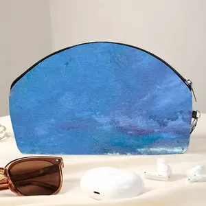 Happens By The Sea Curved Makeup Bag