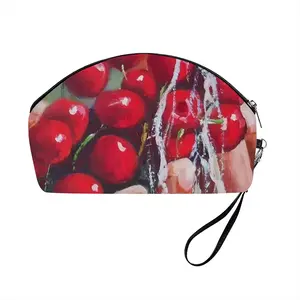 Cherries Curved Makeup Bag