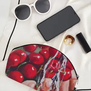 Cherries Curved Makeup Bag