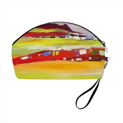 Living Near The Sea Curved Makeup Bag