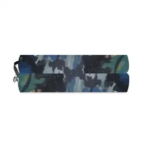 The Pond Near School Curved Makeup Bag