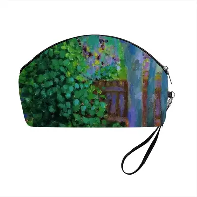 Backyard Fence Curved Makeup Bag