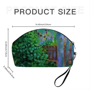 Backyard Fence Curved Makeup Bag