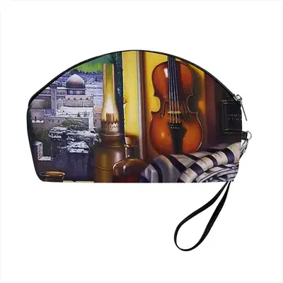 Old Jerusalem Sanset Curved Makeup Bag