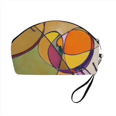 Fake Stained Glass 1 Curved Makeup Bag