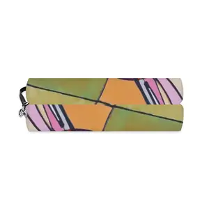 Fake Stained Glass 1 Curved Makeup Bag