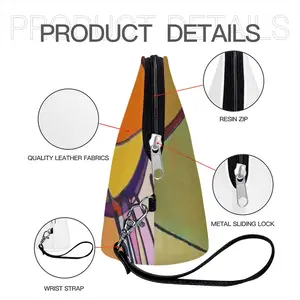 Fake Stained Glass 1 Curved Makeup Bag