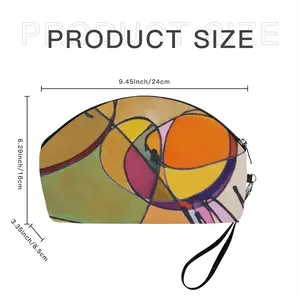 Fake Stained Glass 1 Curved Makeup Bag