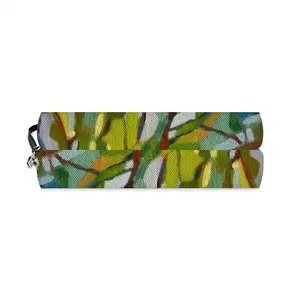 The Sun Is Shining Through The Pine Trees Curved Makeup Bag