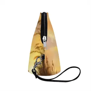 The Lighthouses Light Outside Curved Makeup Bag