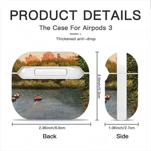 Boats In Central Park Airpods 3 Case (Hard Shell, White)