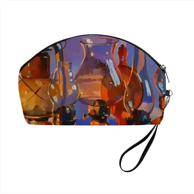 Still Life With Kerosene Lamps Curved Makeup Bag