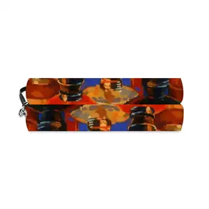 Still Life With Kerosene Lamps Curved Makeup Bag