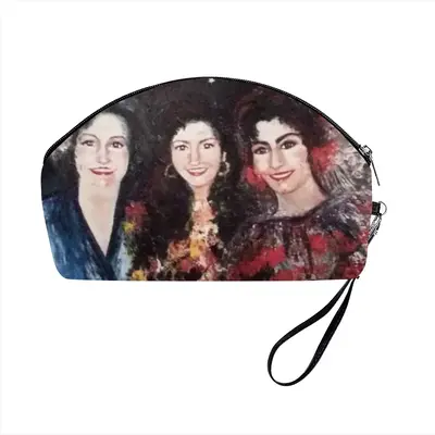 Three Graces Flying Through Madrid Curved Makeup Bag