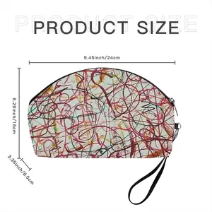 Thinking Of Movement Curved Makeup Bag