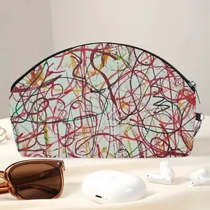 Thinking Of Movement Curved Makeup Bag