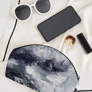 Charcoal Sky Curved Makeup Bag