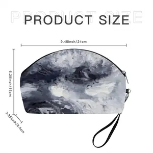 Charcoal Sky Curved Makeup Bag