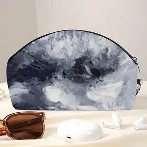 Charcoal Sky Curved Makeup Bag