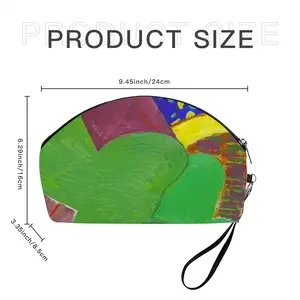 Green Woman Curved Makeup Bag