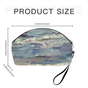 Sea Within A Sea Curved Makeup Bag