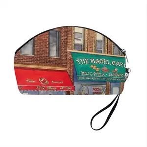 The Bagel Cafe New York City Curved Makeup Bag