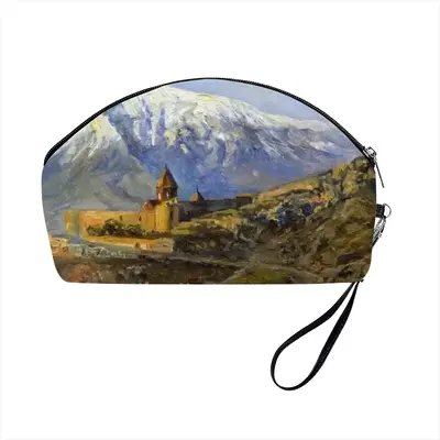 Mountain Ararat And Monastery Khor Virap Curved Makeup Bag