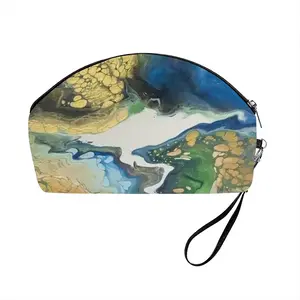 Planet Earth Curved Makeup Bag