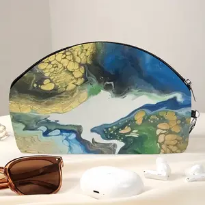 Planet Earth Curved Makeup Bag