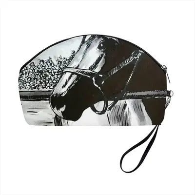 Portrait Of A Horse Curved Makeup Bag