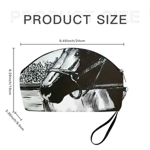 Portrait Of A Horse Curved Makeup Bag