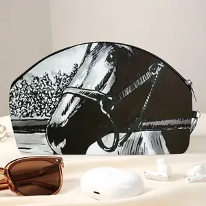 Portrait Of A Horse Curved Makeup Bag