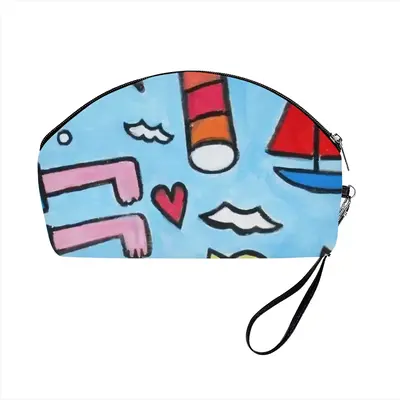 Seaside Curved Makeup Bag