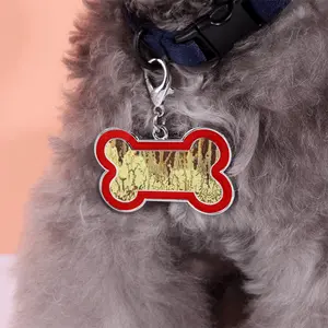 Yellowcake Dog Bone Keychain