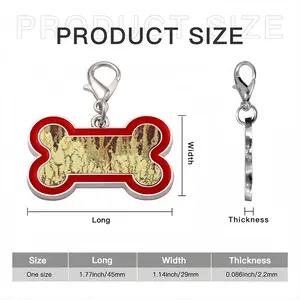 Yellowcake Dog Bone Keychain