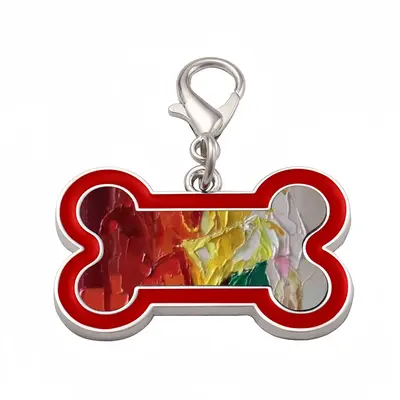 Lady In Her Sixties Dog Bone Keychain