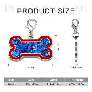 Nullus Crimen Sine Lege Dog Bone Keychain