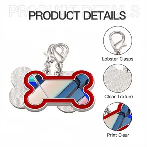 Cerf-Volant (Kite) Dog Bone Keychain