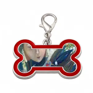 Angel Of Spring Dog Bone Keychain