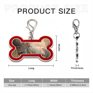 Watercolor - The Village Dog Bone Keychain