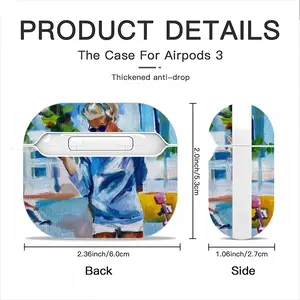 Summer Vibes Airpods 3 Case (Hard Shell, White)