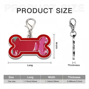 Pastoral Disturbance Dog Bone Keychain