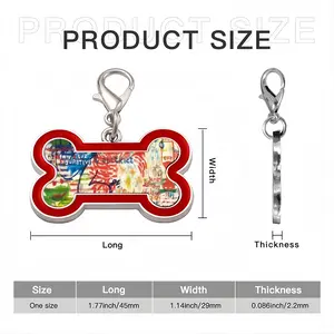 Artjpg Dog Bone Keychain