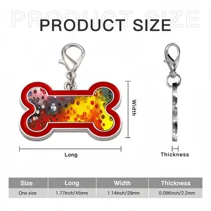 A Field Of Energy E Dog Bone Keychain