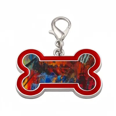 Screaming The Blues Dog Bone Keychain