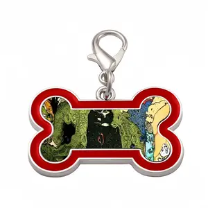 Peasant 2 Dog Bone Keychain