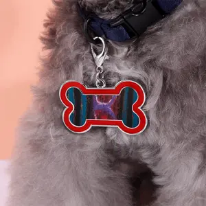 Grooved Track Dog Bone Keychain