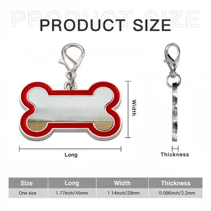 Untitled 21E Dog Bone Keychain